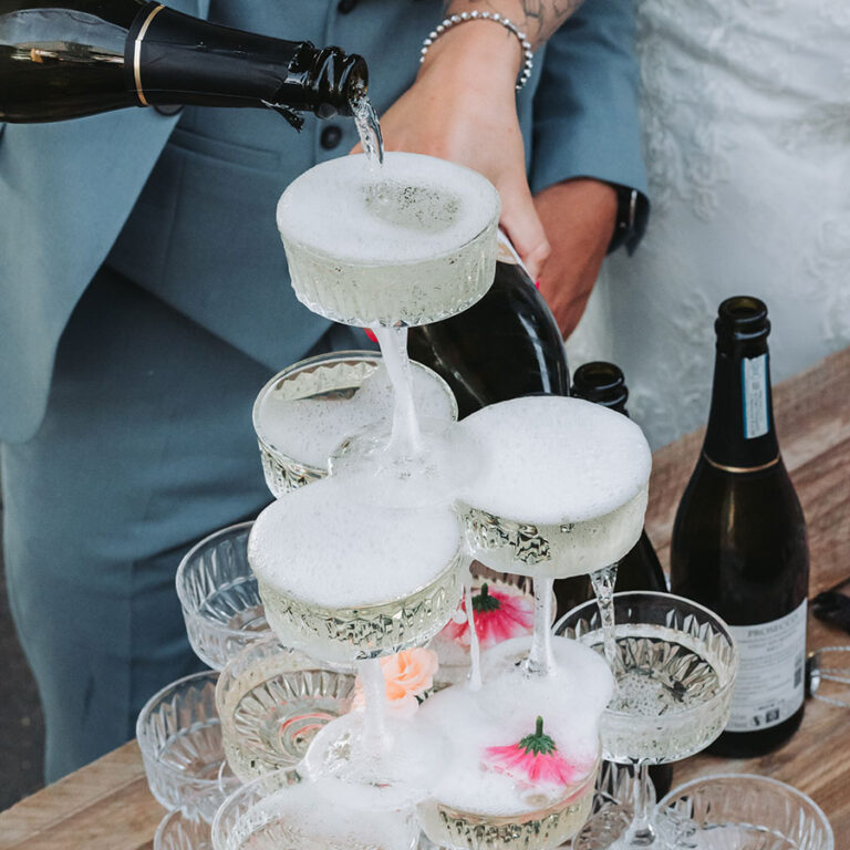 Deze Champagne coupe is perfect om te gebruiken tijdens de toost & borrel op jullie bruiloft